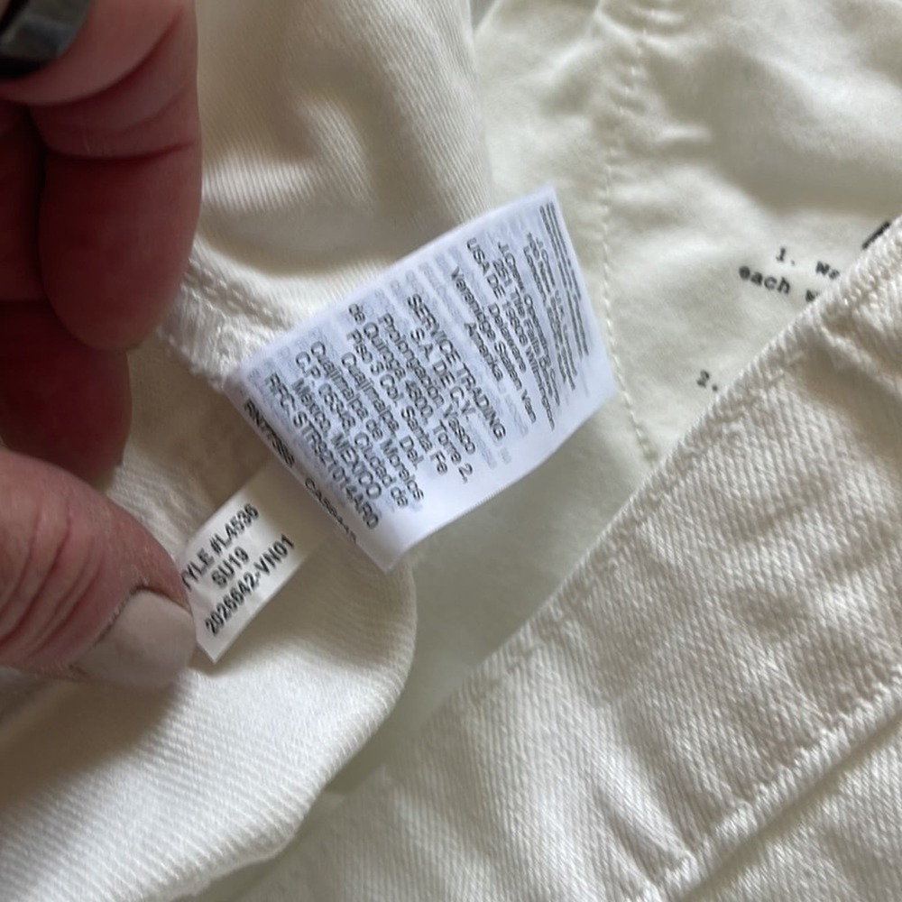 🆕Madewell Rigid Denim A-Line Mini Skirt White SHIPS SAME DAY📦‼️ - Picture 7 of 9